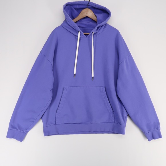 stori Tops - Stori Hoodie Womens XXL Purple‎ Pullover Kangaroo Pocket Drawstring Long Sleeve